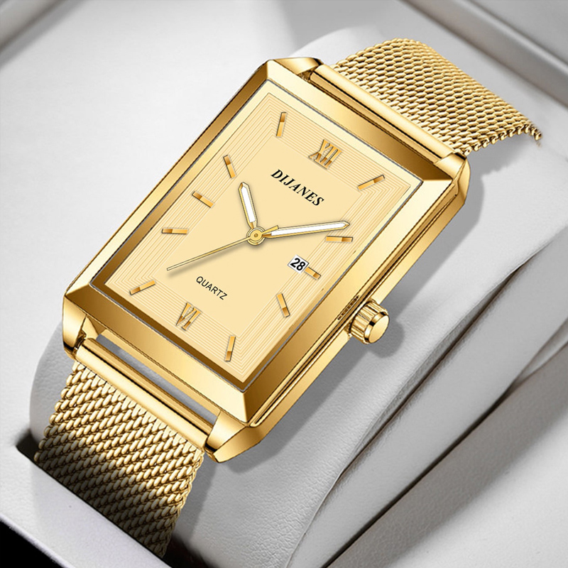 Mesh Stainless Strap - Erkek Takvim Tarihi Spor ve Eğlence