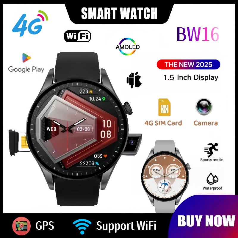 Smartwatch New Watches 2025 - Yeni 4G Akıllı Saat BW16: WiFi