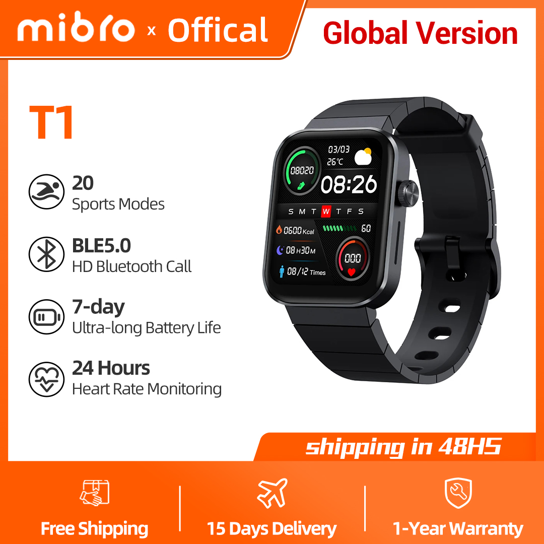 Smartwatch Square Watches For Men - Mibro Watch T1 Küresel Sürüm 1.6Inch