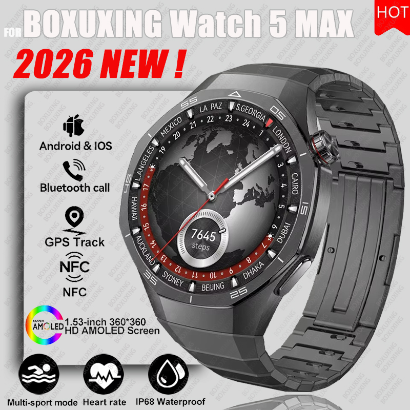 Smartwatch Watches For Women With Gps - 2026 Yeni BOXUXING Watch 5 MAX