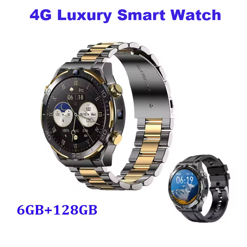 Smartwatch Luxury Watches For Men - Yeni 4G LTE Akıllı Saat Erkek