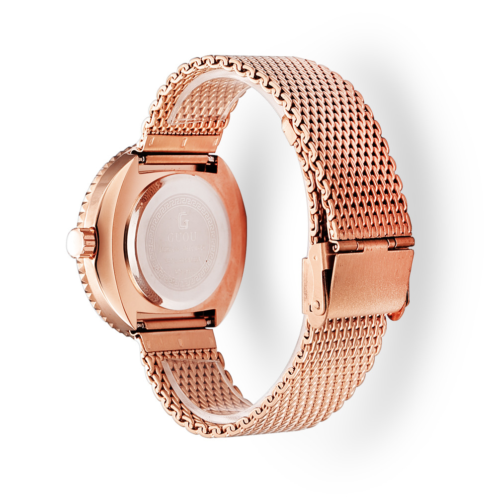 Guou moda basit örgü Retro zar - Mesh Stainless Strap incelemesi ve fiyatı