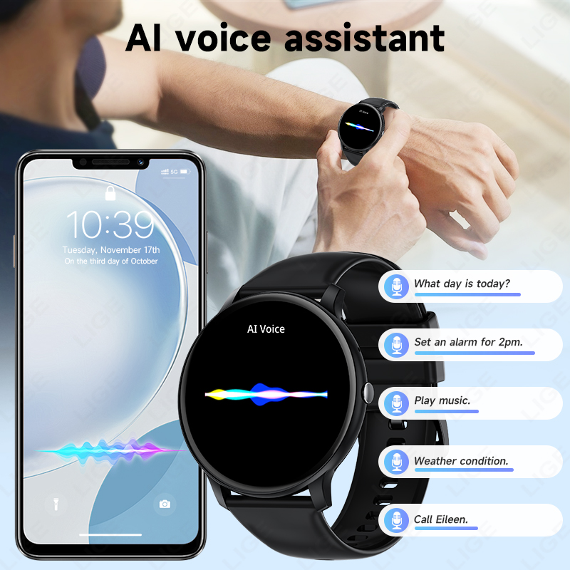 LIGE Bluetooth çağrı kadın akı - Smartwatch Latest Watches For Women incelemesi ve fiyatı
