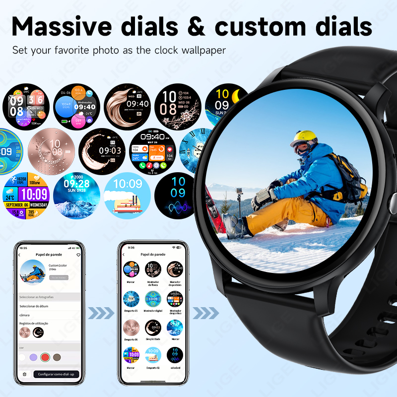 LIGE Bluetooth çağrı kadın akı - Smartwatch Latest Watches For Women incelemesi ve fiyatı