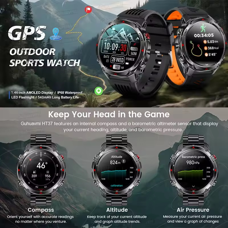 2025 Yeni T-Rex 3 Açık Hava GP - Smartwatch Running Watches For Men incelemesi ve fiyatı