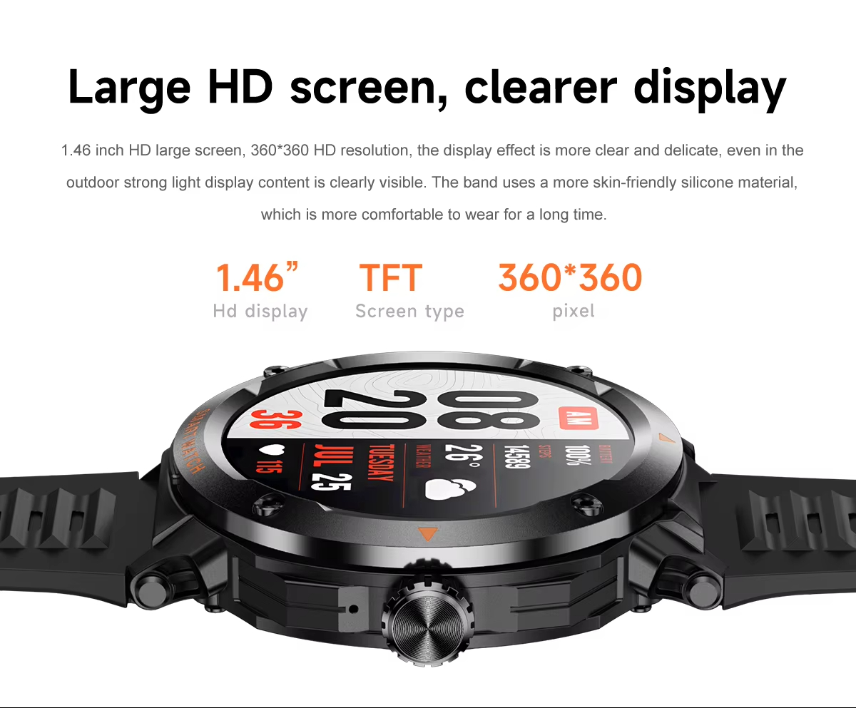 NFC akıllı saat kablosuz kulak - Smartwatch Luxury Watches For Men incelemesi ve fiyatı