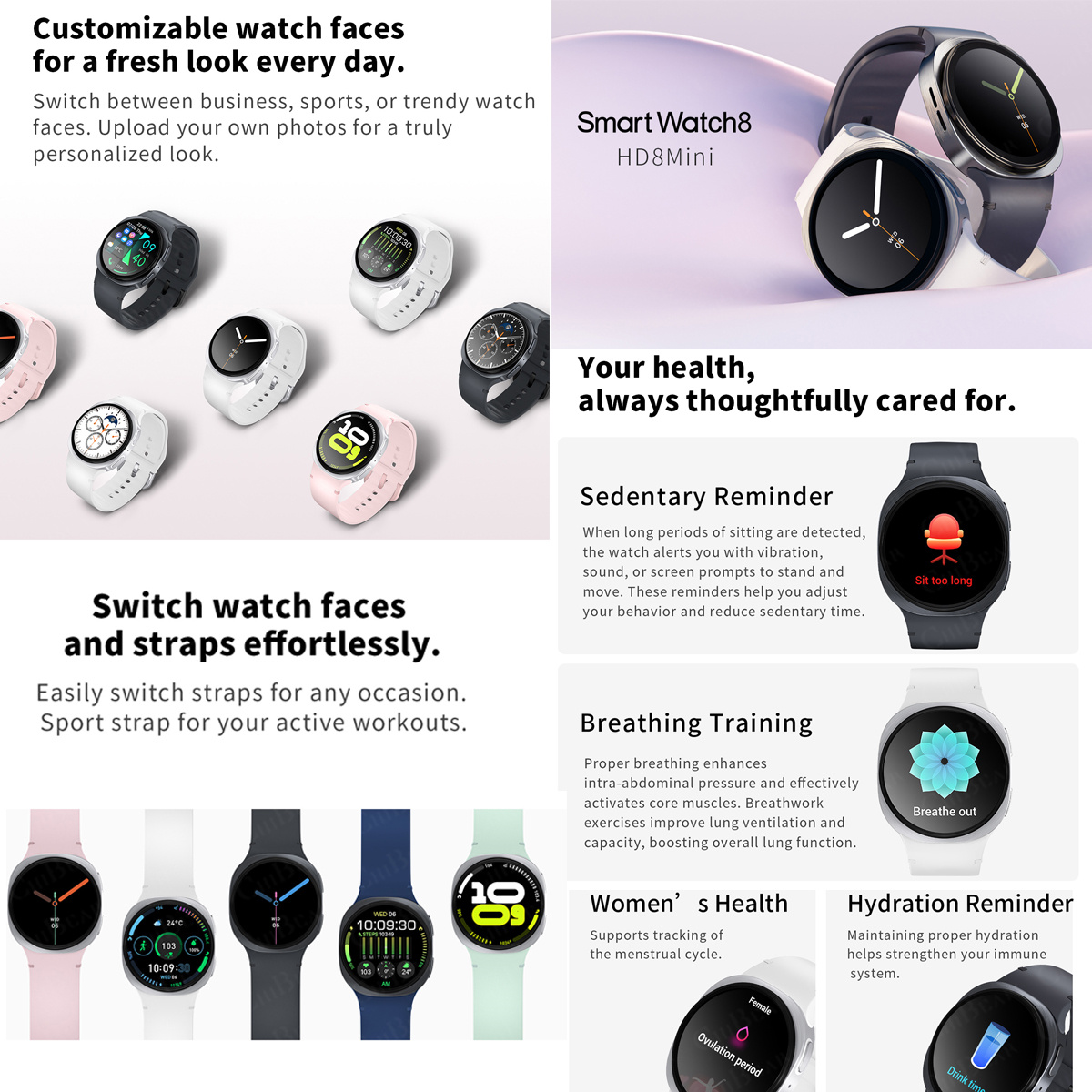2026 Yeni Saatler 8 Mini GPS İ - Smartwatch Health Watches For Men incelemesi ve fiyatı