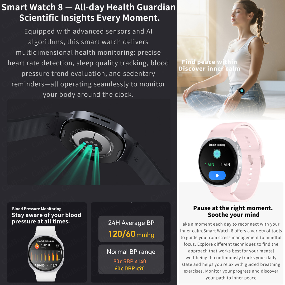 2026 Yeni Saatler 8 Mini GPS İ - Smartwatch Health Watches For Men incelemesi ve fiyatı