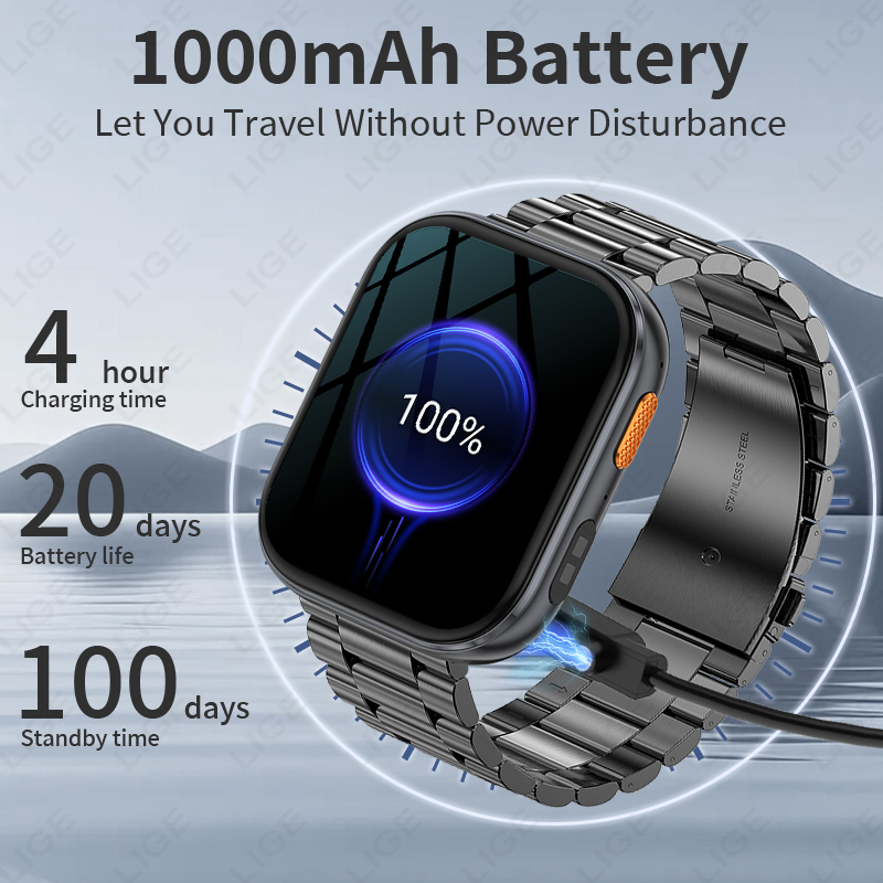 LIGE Yeni Askeri Açık Hava 100 - Smartwatch Luxury Watches For Men incelemesi ve fiyatı