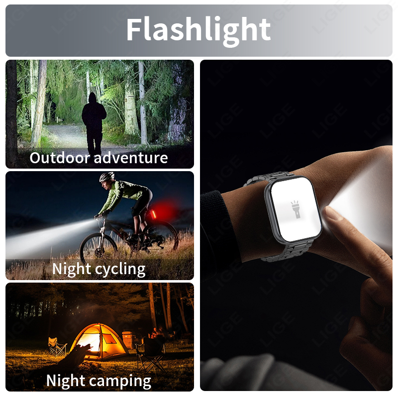 LIGE Yeni Askeri Açık Hava 100 - Smartwatch Luxury Watches For Men incelemesi ve fiyatı