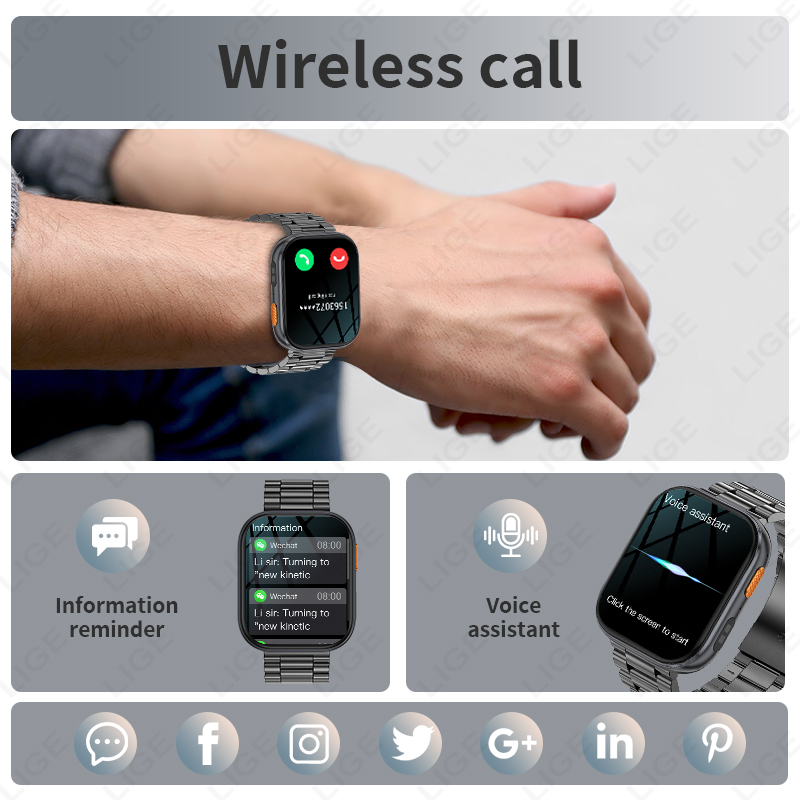 LIGE Yeni Askeri Açık Hava 100 - Smartwatch Luxury Watches For Men incelemesi ve fiyatı