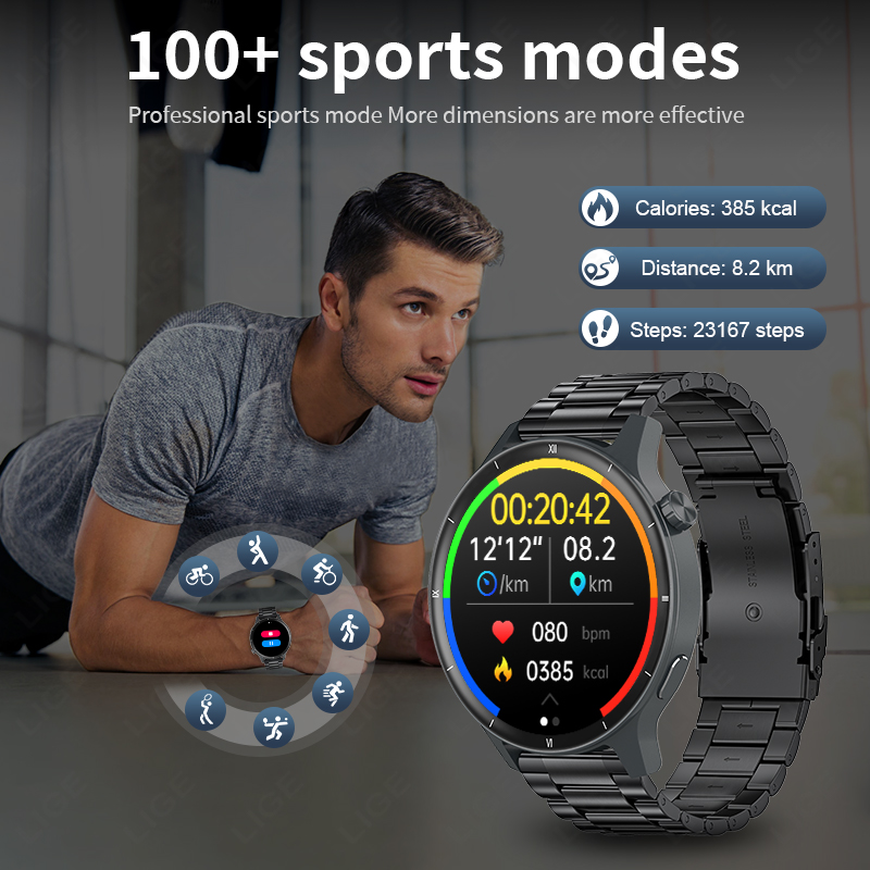 LIGE 3D Dinamik Kadran akıllı  - Smartwatch Latest Watches For Women incelemesi ve fiyatı