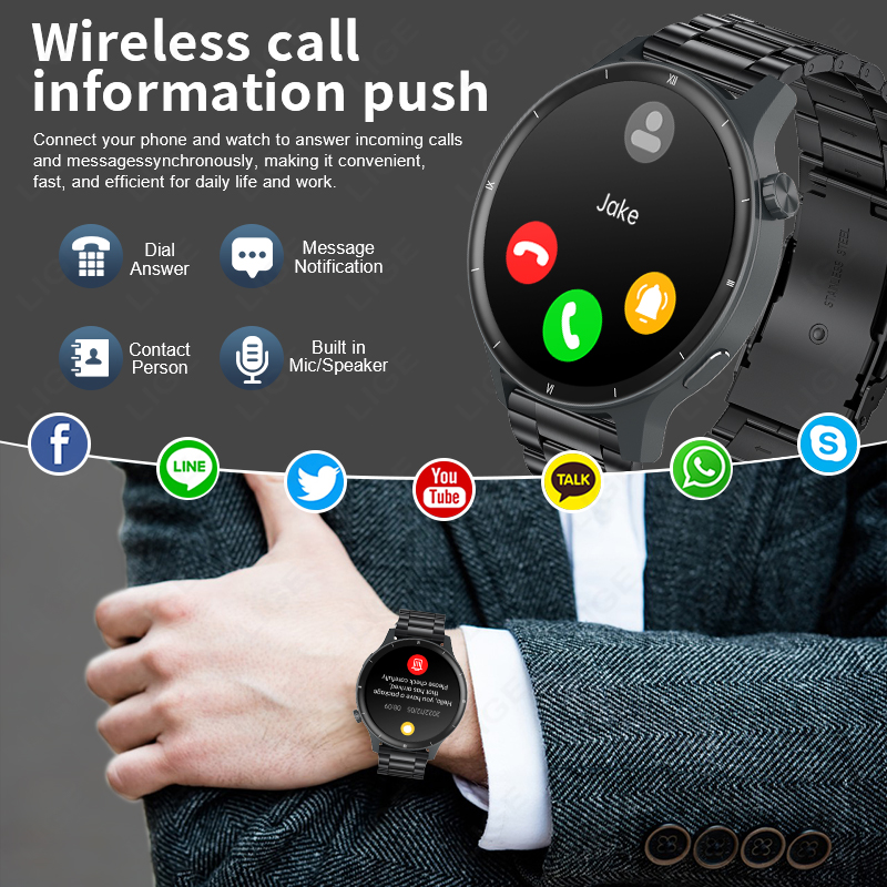 LIGE 3D Dinamik Kadran akıllı  - Smartwatch Latest Watches For Women incelemesi ve fiyatı