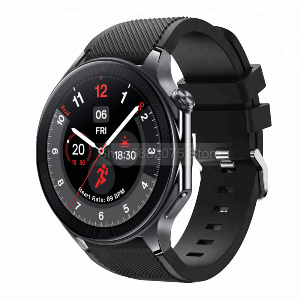 OPPO için 22mm silikon kayış i - Smartwatch Oneplus Watches incelemesi ve fiyatı