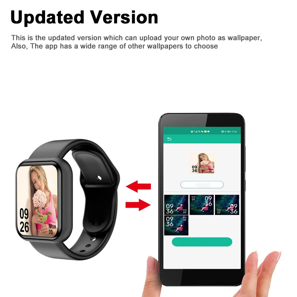 Erkekler Kadınlar Için akıllı  - Smartwatch Square Watches For Men incelemesi ve fiyatı