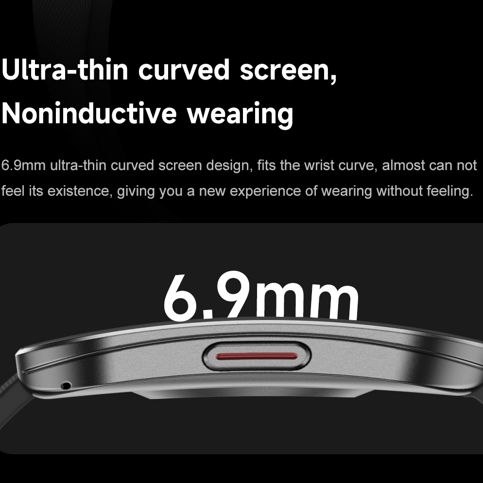 Amoled Ultra-ince Kavisli Su G - Smartwatch Health Watches For Men incelemesi ve fiyatı