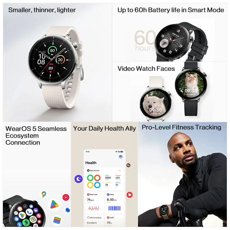 Küresel Sürüm OnePlus Watch 3  - Smartwatch Oneplus Watches incelemesi ve fiyatı
