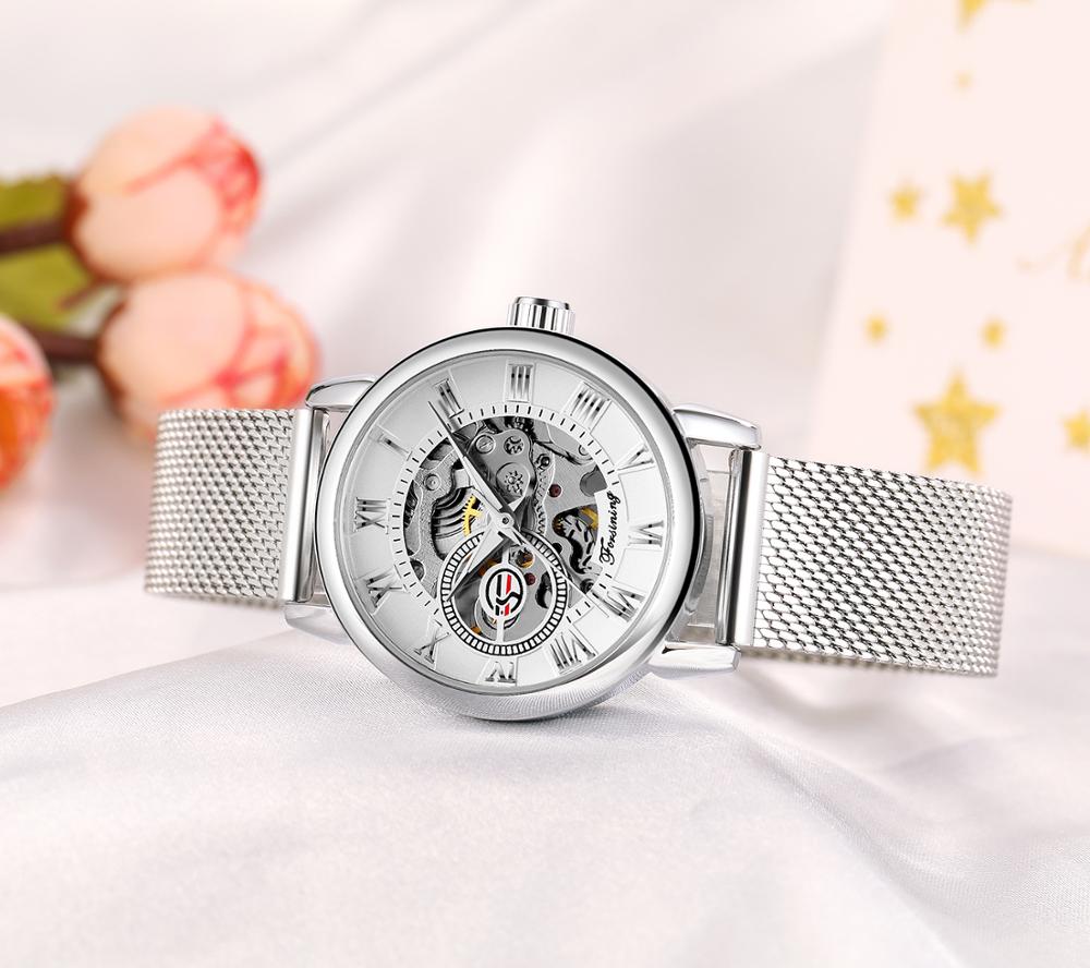 Reloj Mujer FORSINING moda kad - Mesh Stainless Strap incelemesi ve fiyatı