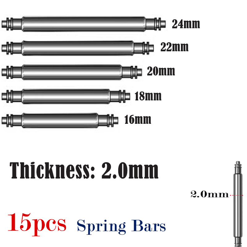 15 adet saat kayışı Pin 2.0mm  - Spring Bar Tool incelemesi ve fiyatı