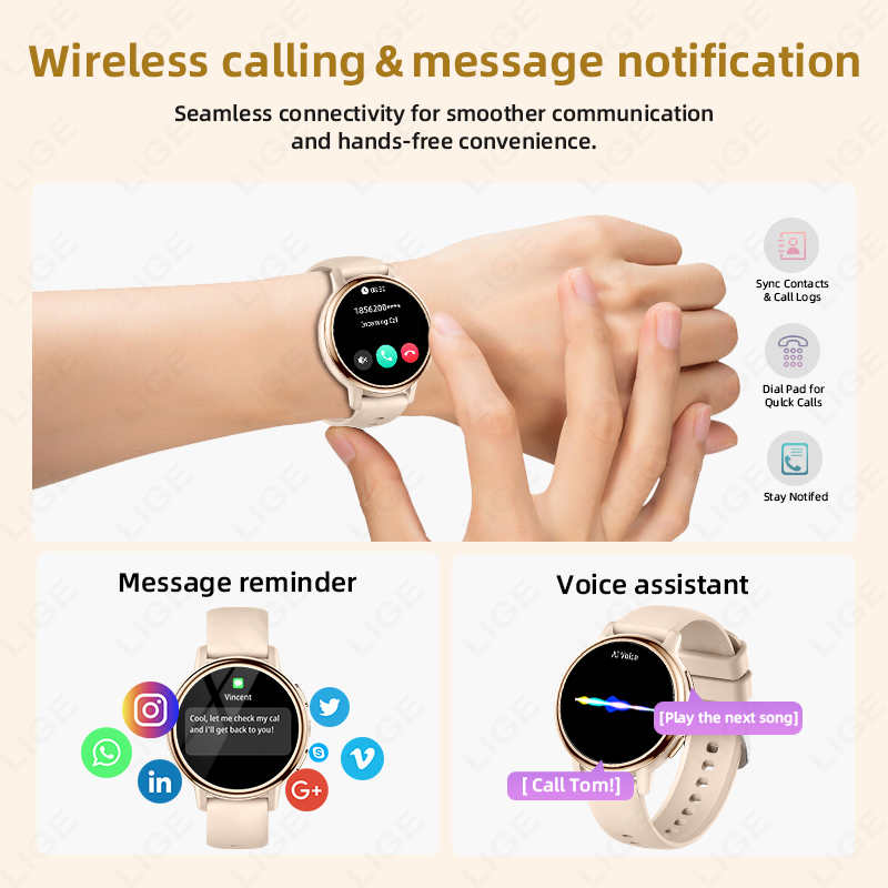2026 LIGE Kadın Akıllı Saat Lü - Smartwatch Luxury Watches For Women incelemesi ve fiyatı