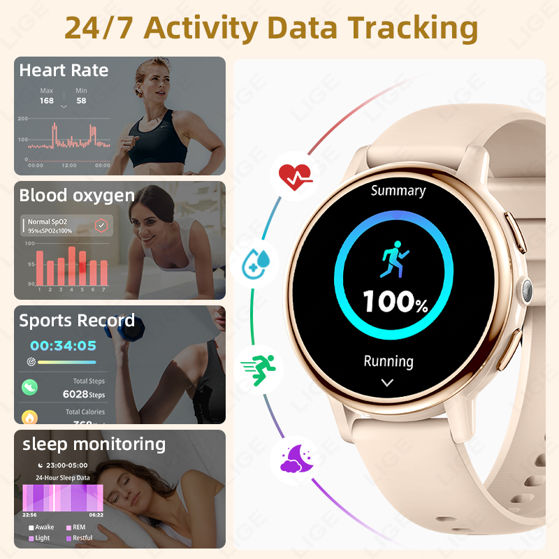 2026 LIGE Kadın Akıllı Saat Lü - Smartwatch Luxury Watches For Women incelemesi ve fiyatı