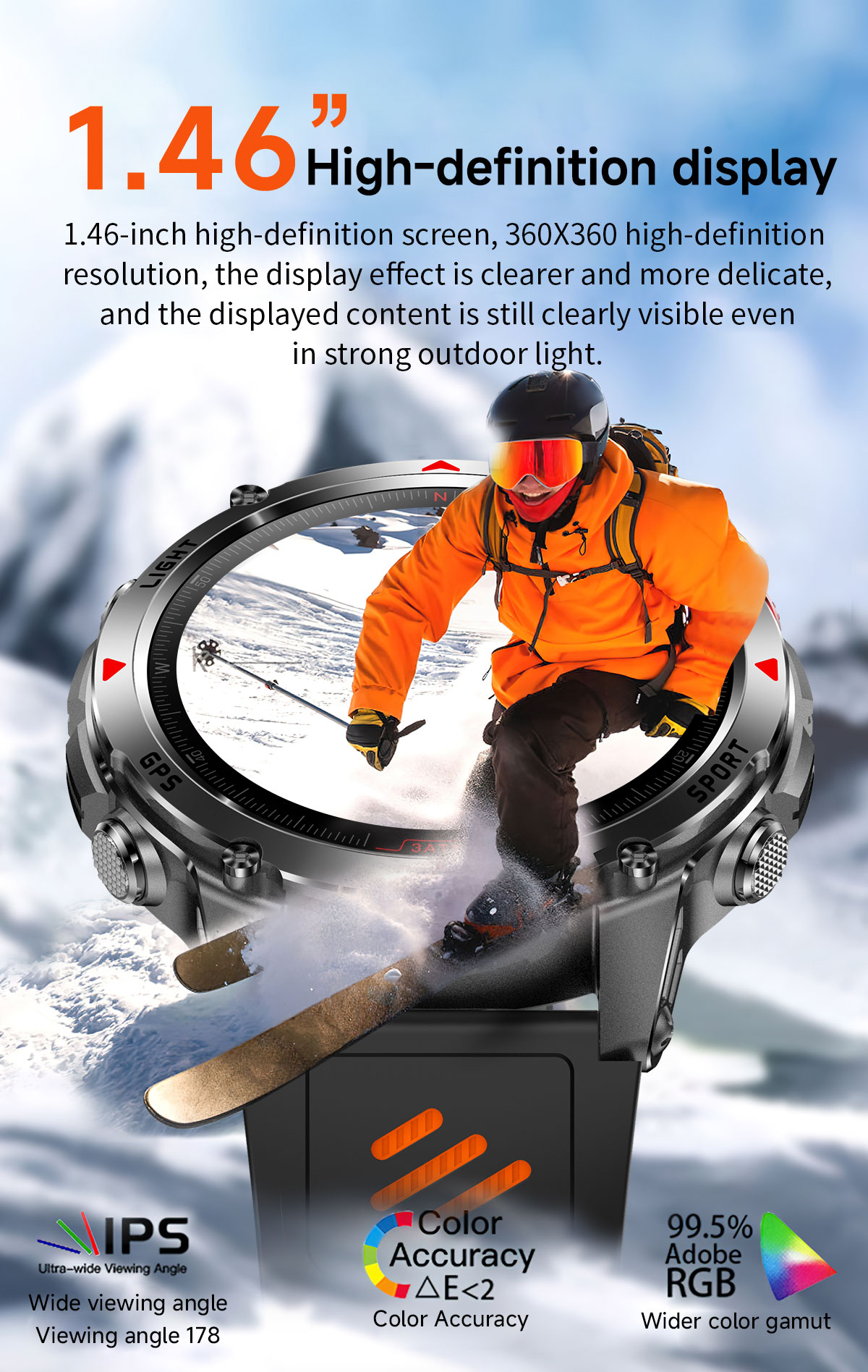 2025 Yeni Profesyonel GPS Spor - Smartwatch Running Watches For Men incelemesi ve fiyatı