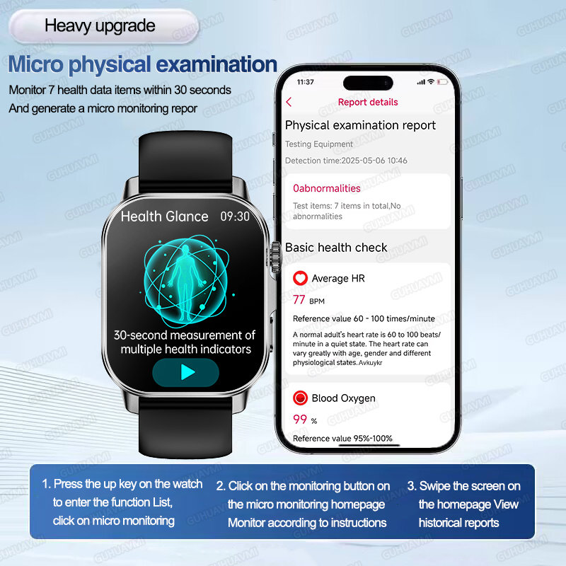Yeni Erkek Duygu Teşhis Akıllı - Smartwatch Health Watches For Men incelemesi ve fiyatı