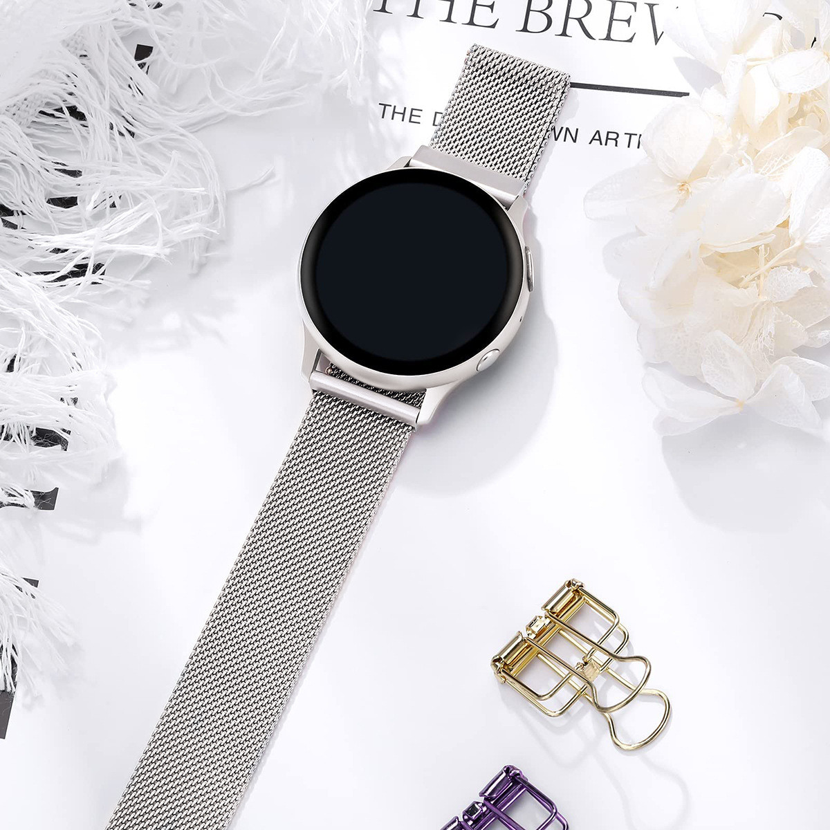 Moda saat kayışı Samsung Galax - Smartwatch Luxury Watches For Women incelemesi ve fiyatı