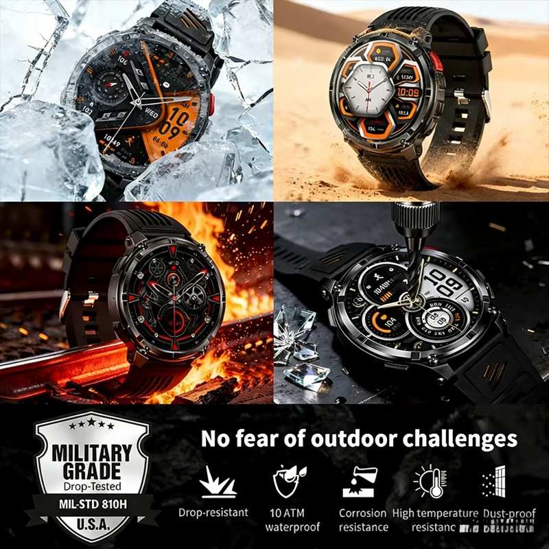 Açık havada askeri akıllı saat - Smartwatch Running Watches For Men incelemesi ve fiyatı