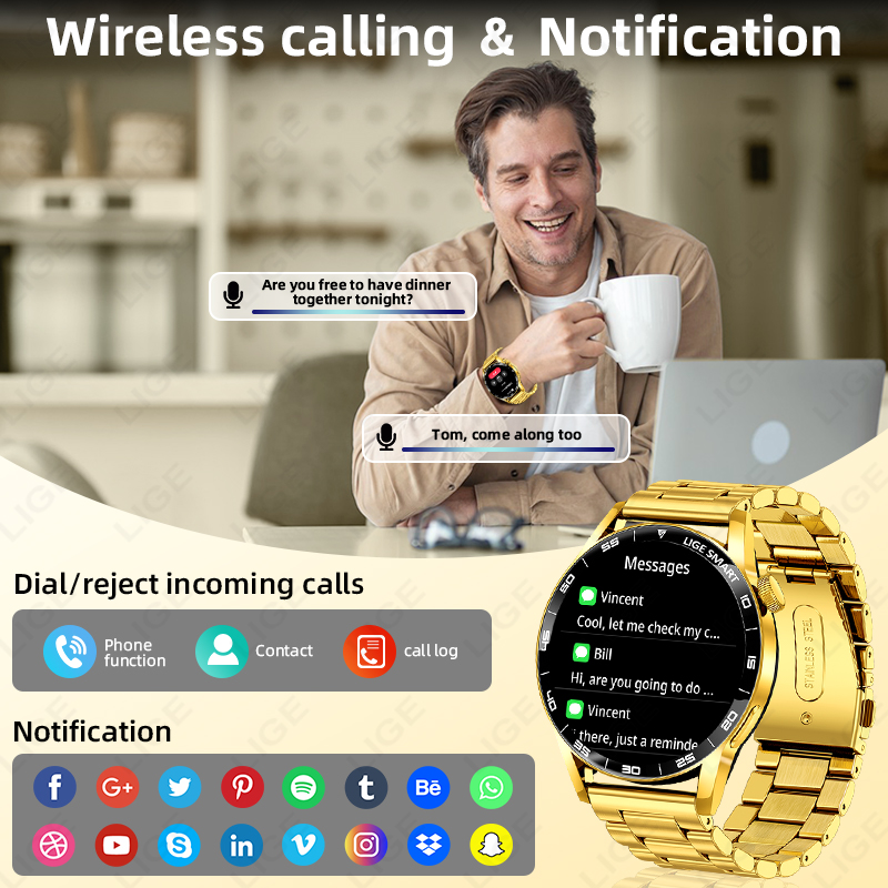 LIGE Lüks Akıllı Saat Erkek Ka - Smartwatch Luxury Watches For Women incelemesi ve fiyatı