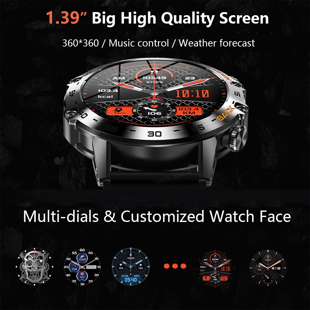 MEVADEN Çelik 1.39 inç Erkekle - Smartwatch Luxury Watches For Men incelemesi ve fiyatı
