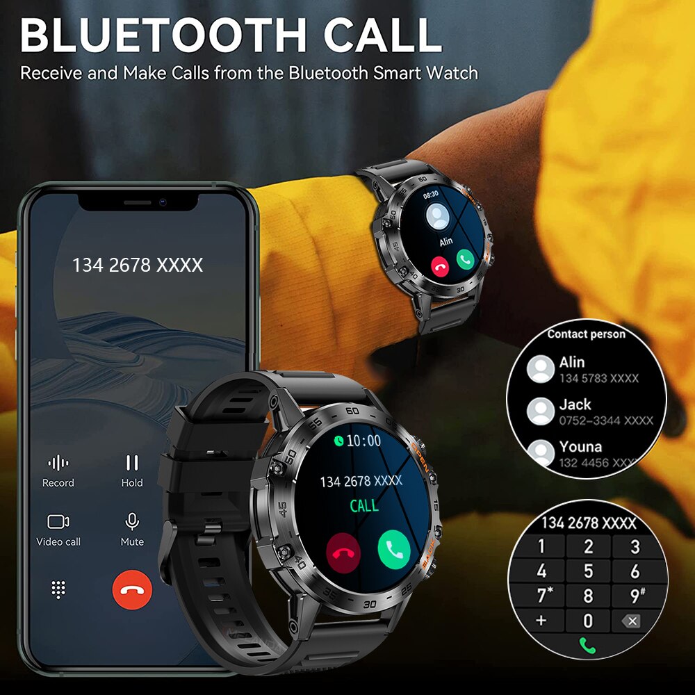 MEVADEN Çelik 1.39 inç Erkekle - Smartwatch Luxury Watches For Men incelemesi ve fiyatı