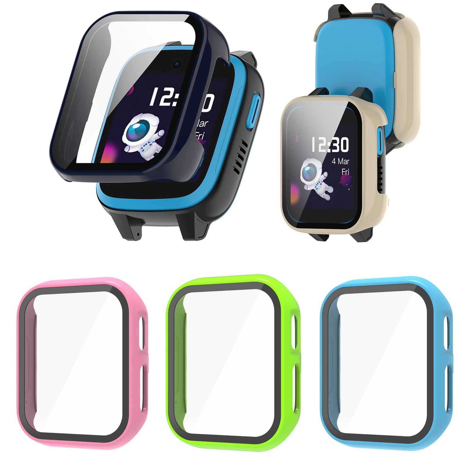 Sert kenar kabuk cam ekran kor - Smartwatch Watches Kids incelemesi ve fiyatı