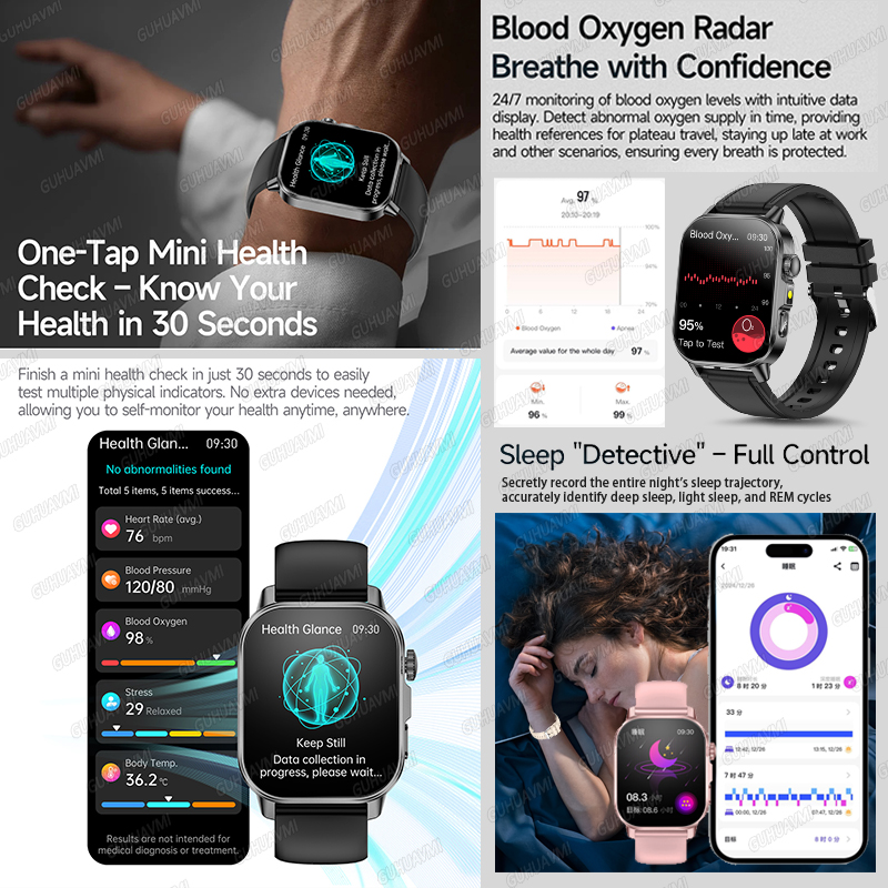 GUHUAVMI 2026 Yeni Hassas Sağl - Smartwatch New Watches 2025 incelemesi ve fiyatı