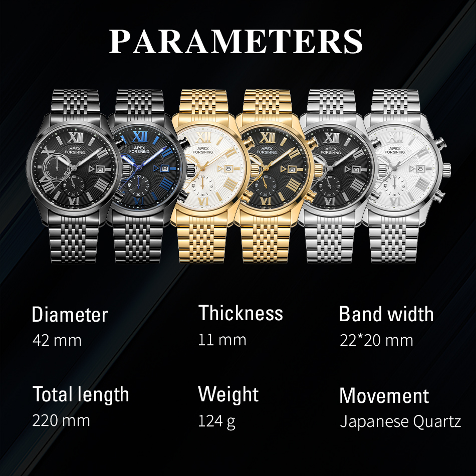 Forsining AF2502S Lüks Marka E - Smartwatch Luxury Watches For Men incelemesi ve fiyatı