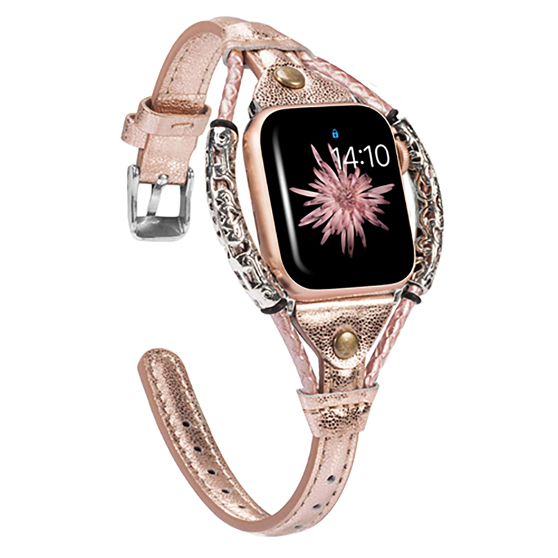 Hakiki deri kayış için Apple s - Smartwatch Luxury Watches For Women incelemesi ve fiyatı