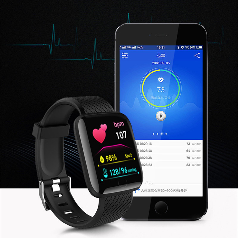 116 artı akıllı saat erkekler  - Smartwatch Square Watches For Men incelemesi ve fiyatı