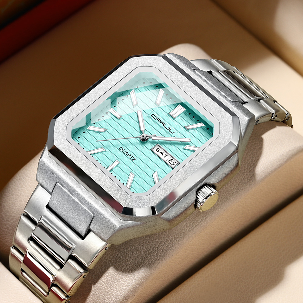 CRRJU Erkek Günlük Paslanmaz Ç - Smartwatch Square Watches For Men incelemesi ve fiyatı