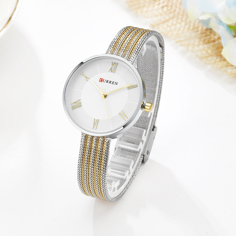CURREN 9020 Bayanlar için Küçü - Mesh Stainless Strap incelemesi ve fiyatı