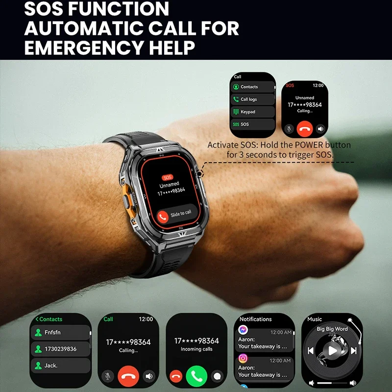 Lüks AMOLED Akıllı Saat Gerçek - Smartwatch Luxury Watches For Men incelemesi ve fiyatı