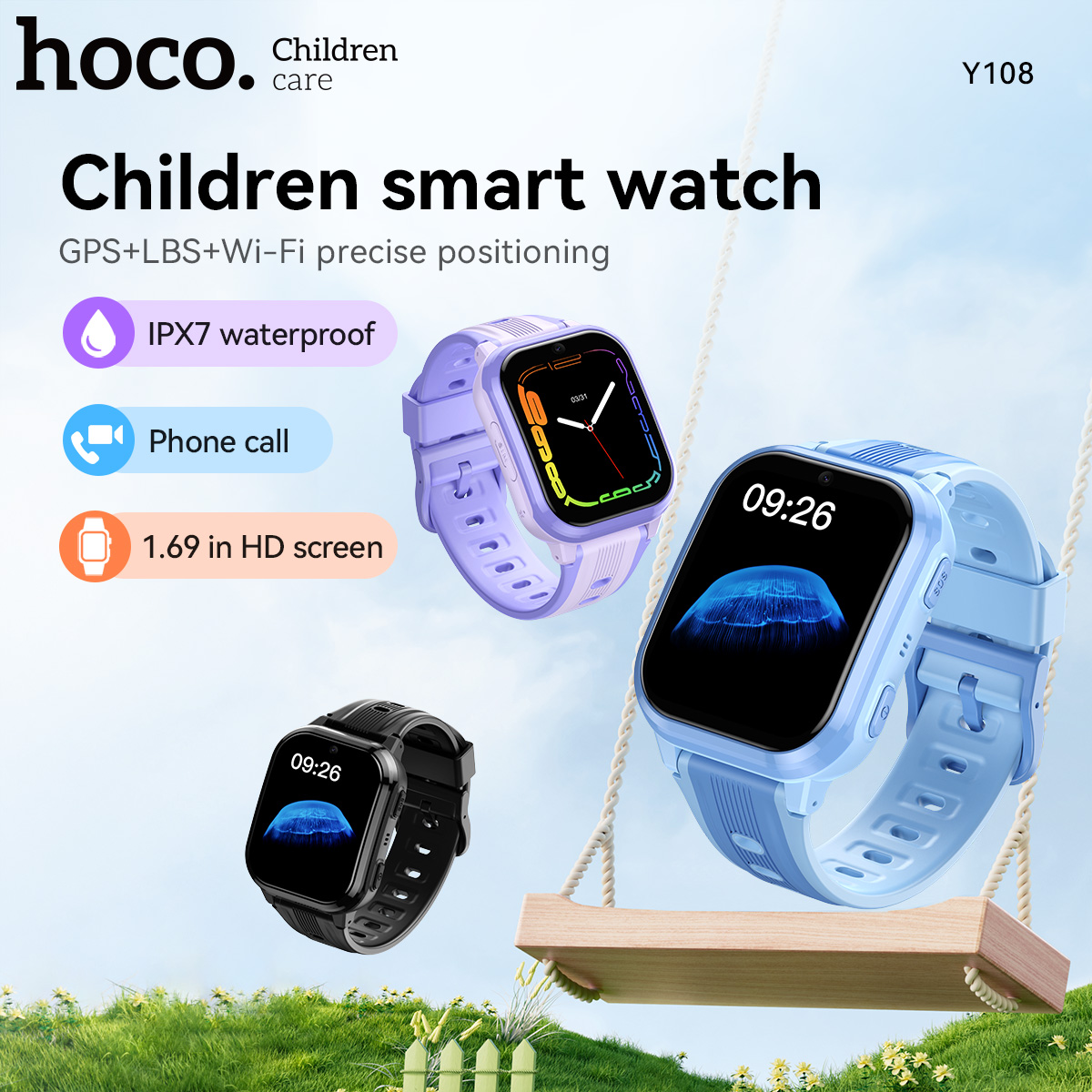 HOCO Y108 1.69 inç HD LCD Kavi - Smartwatch Watches Kids incelemesi ve fiyatı
