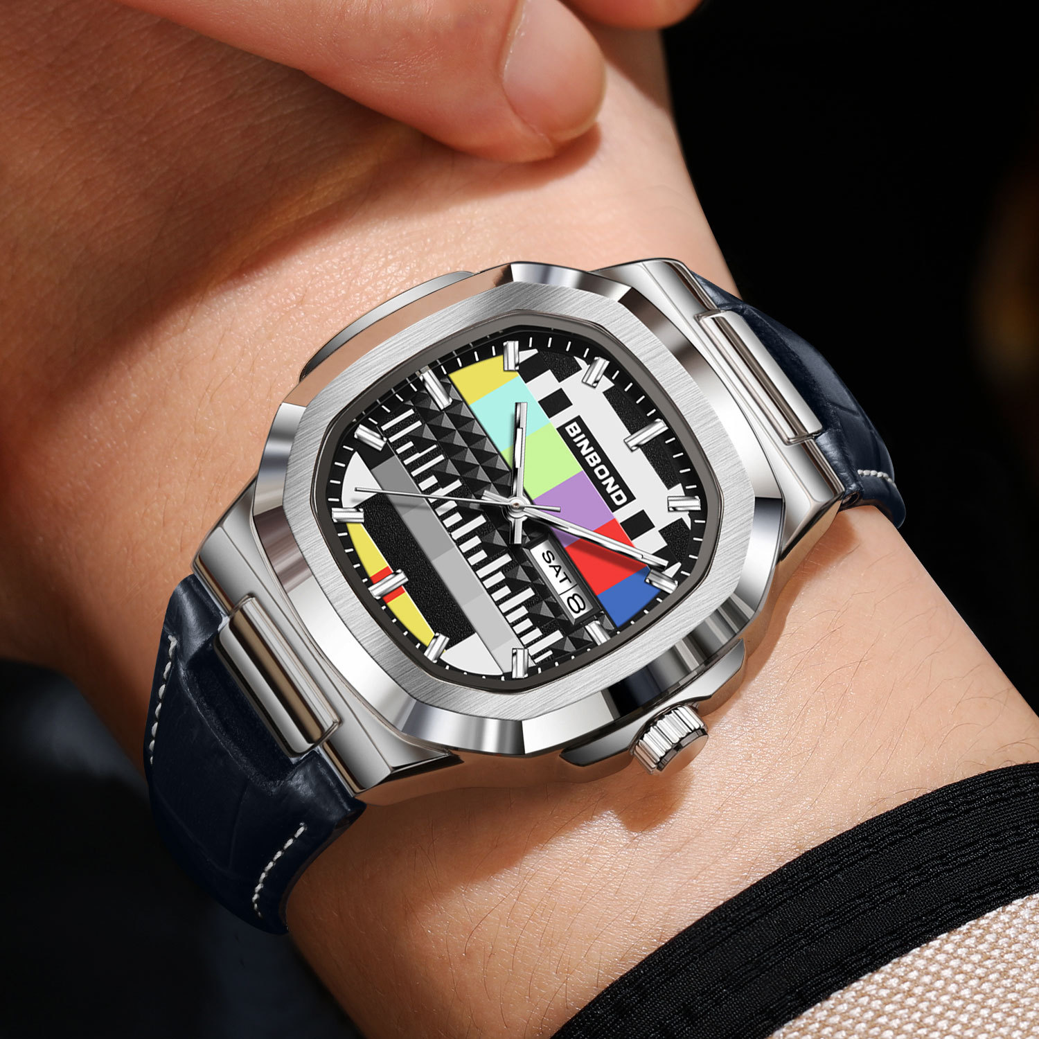 BINBOND Hakiki Kare Erkek Saat - Smartwatch Square Watches For Men incelemesi ve fiyatı