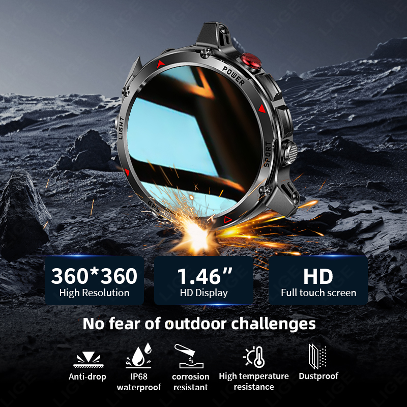 LIGE Yeni Profesyonel GPS Spor - Smartwatch Running Watches For Men incelemesi ve fiyatı