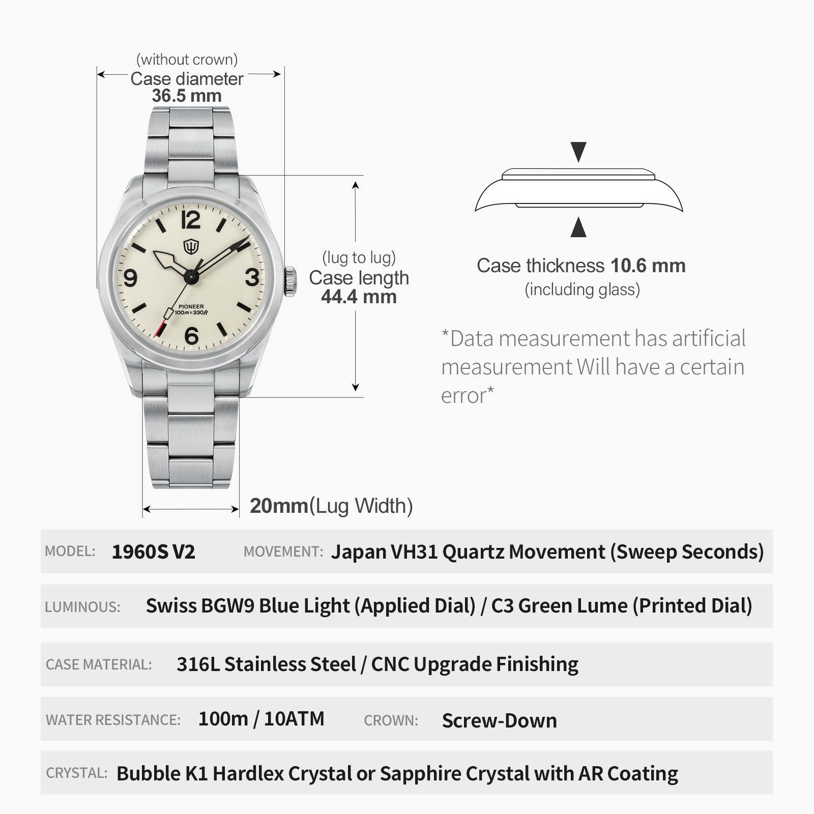 Watchdives WD1960S V2 Vintage  - Smartwatch Luxury Watches For Men incelemesi ve fiyatı